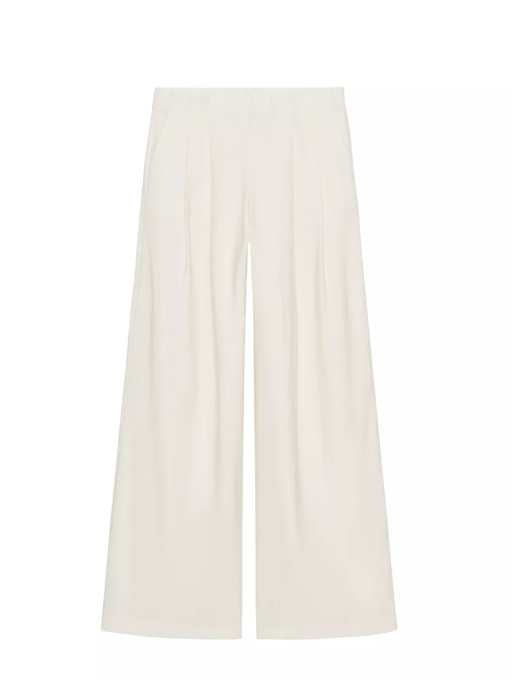 Zara Cream Wide-Leg Palazzo Trousers